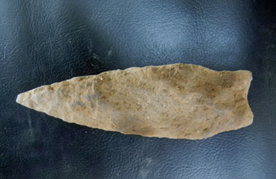 Projectile point from the cellar.