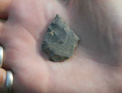 Native American projectile point.