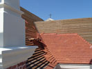 First roofing tiles installed