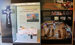 New Exhibit about the science behind the reliquary discovery and the many religious artifacts recovered by excavators at Jamestown