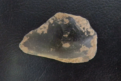 A flake of imported English flint.